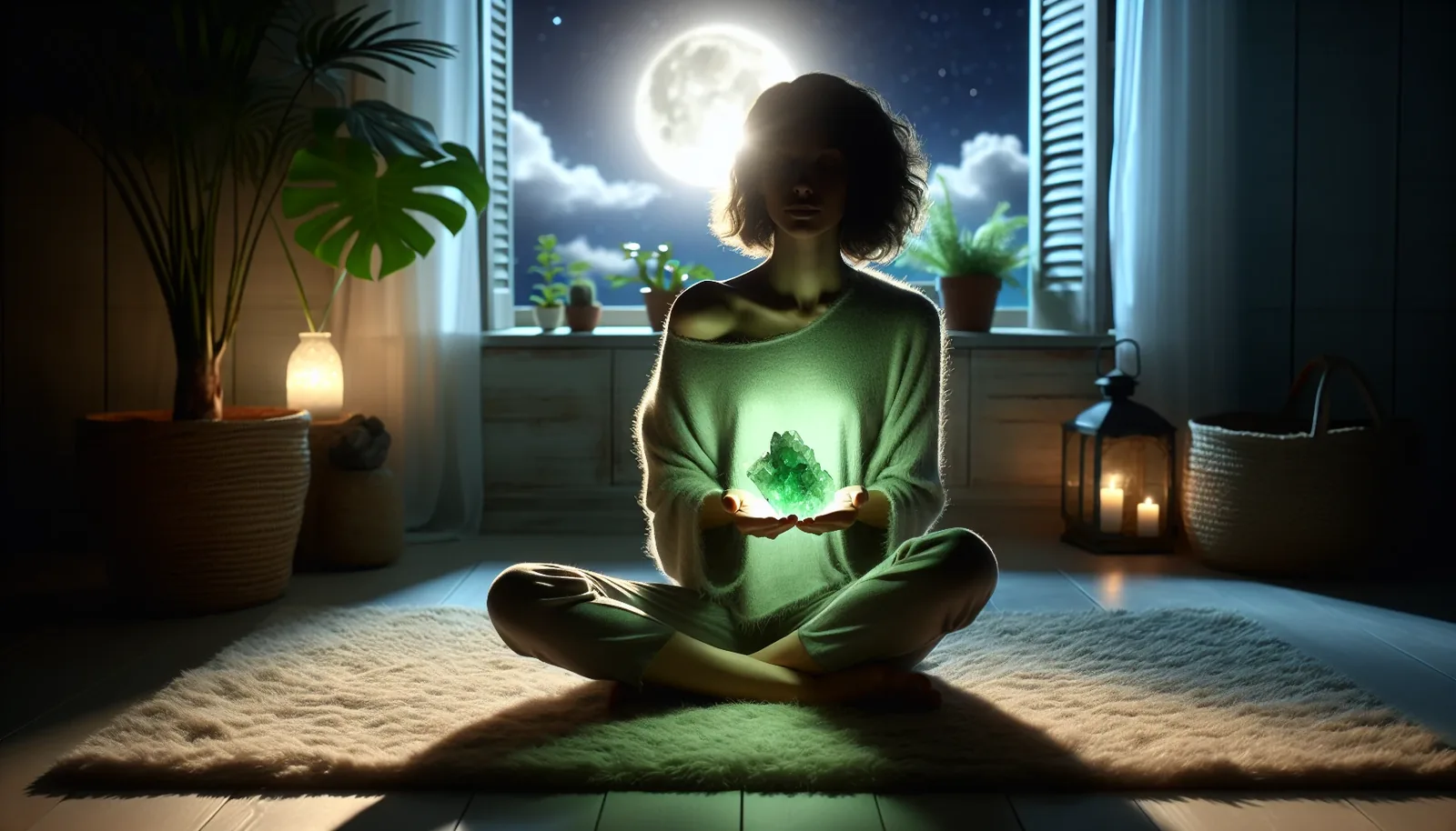 Moldavite meditation before sleep