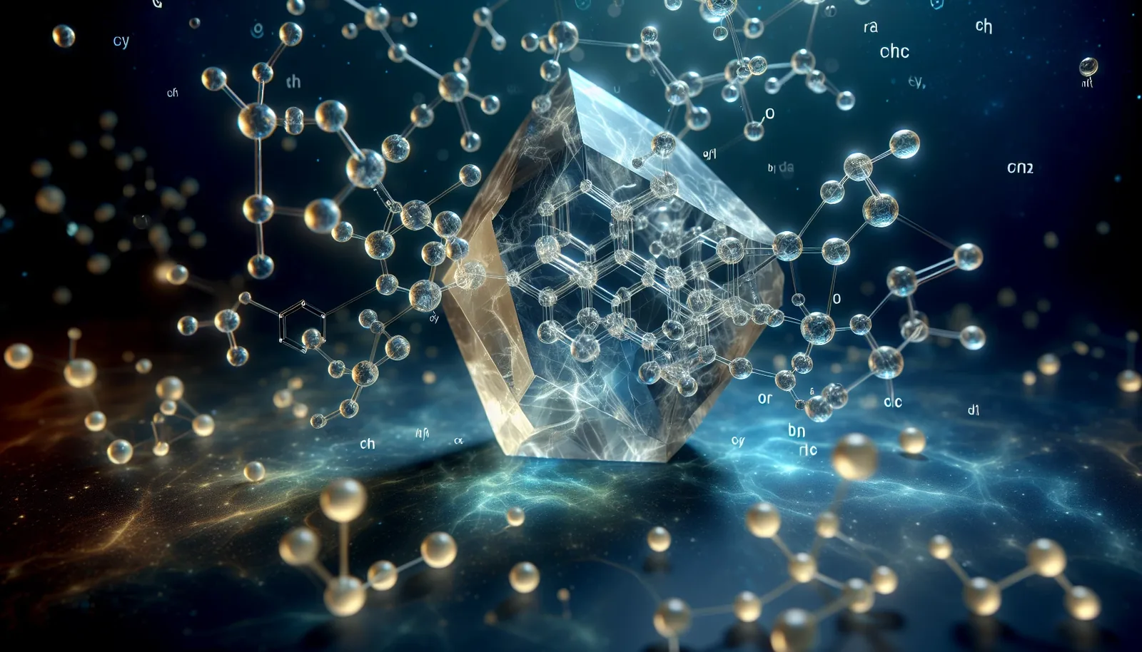 Molecular structure of selenite crystal