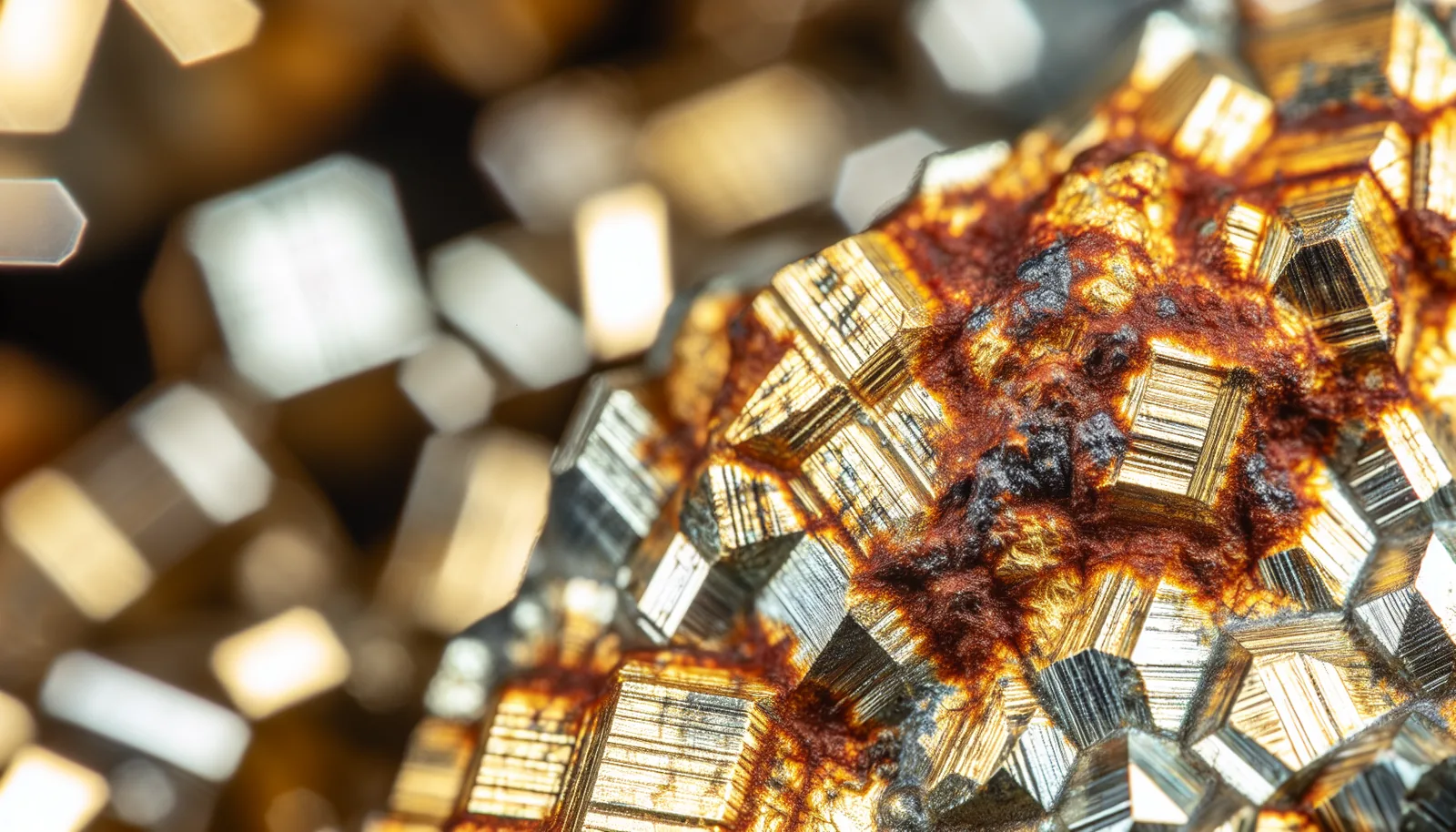 Rust formation on pyrite