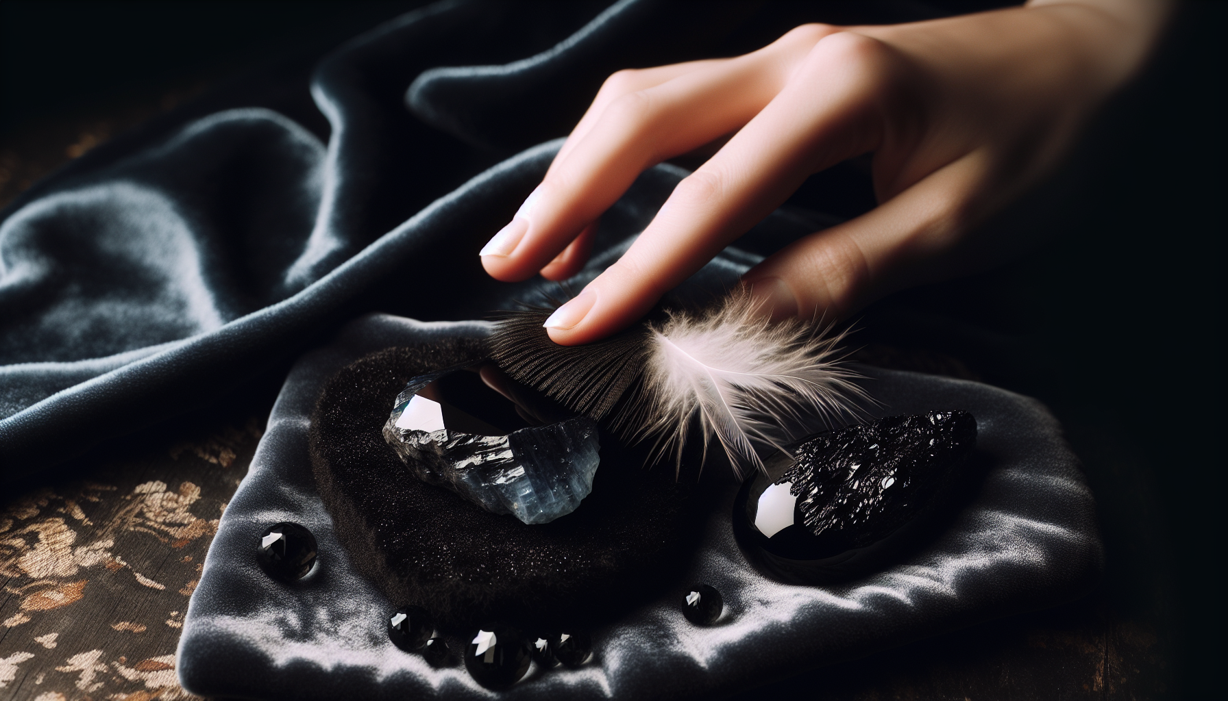 Comparison of durability and care methods for black tourmaline and obsidian