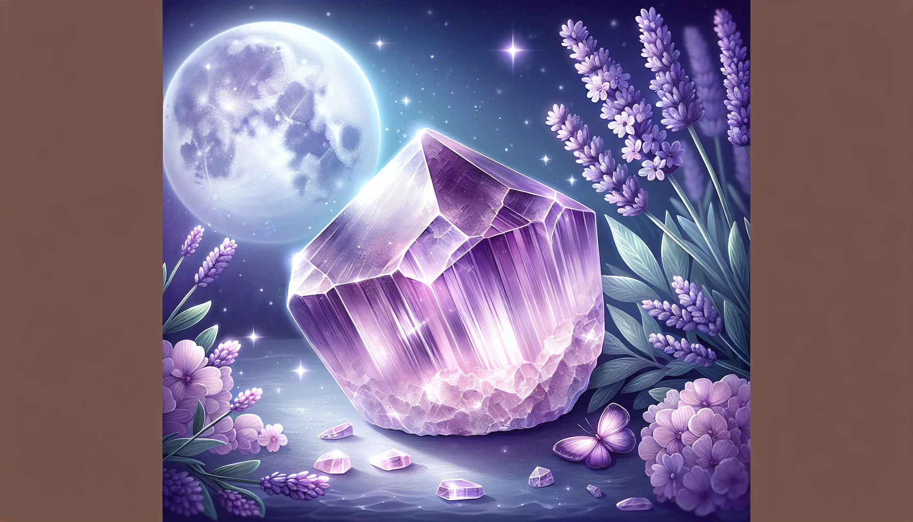Lepidolite crystal