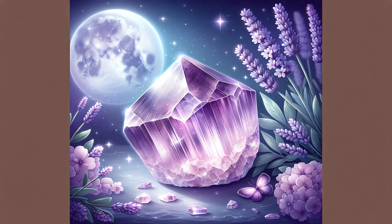 Lepidolite crystal