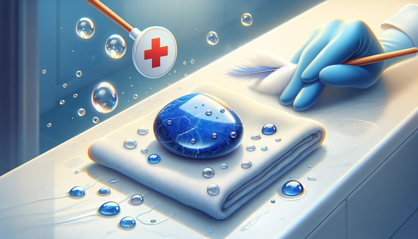 Lapis lazuli and water safety