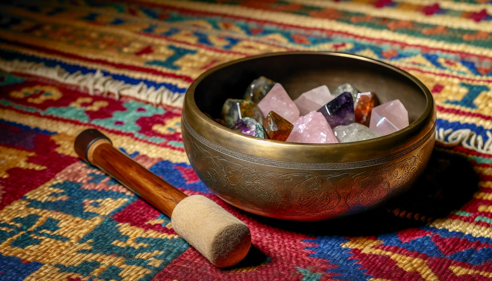 Singing bowl used for sound therapy