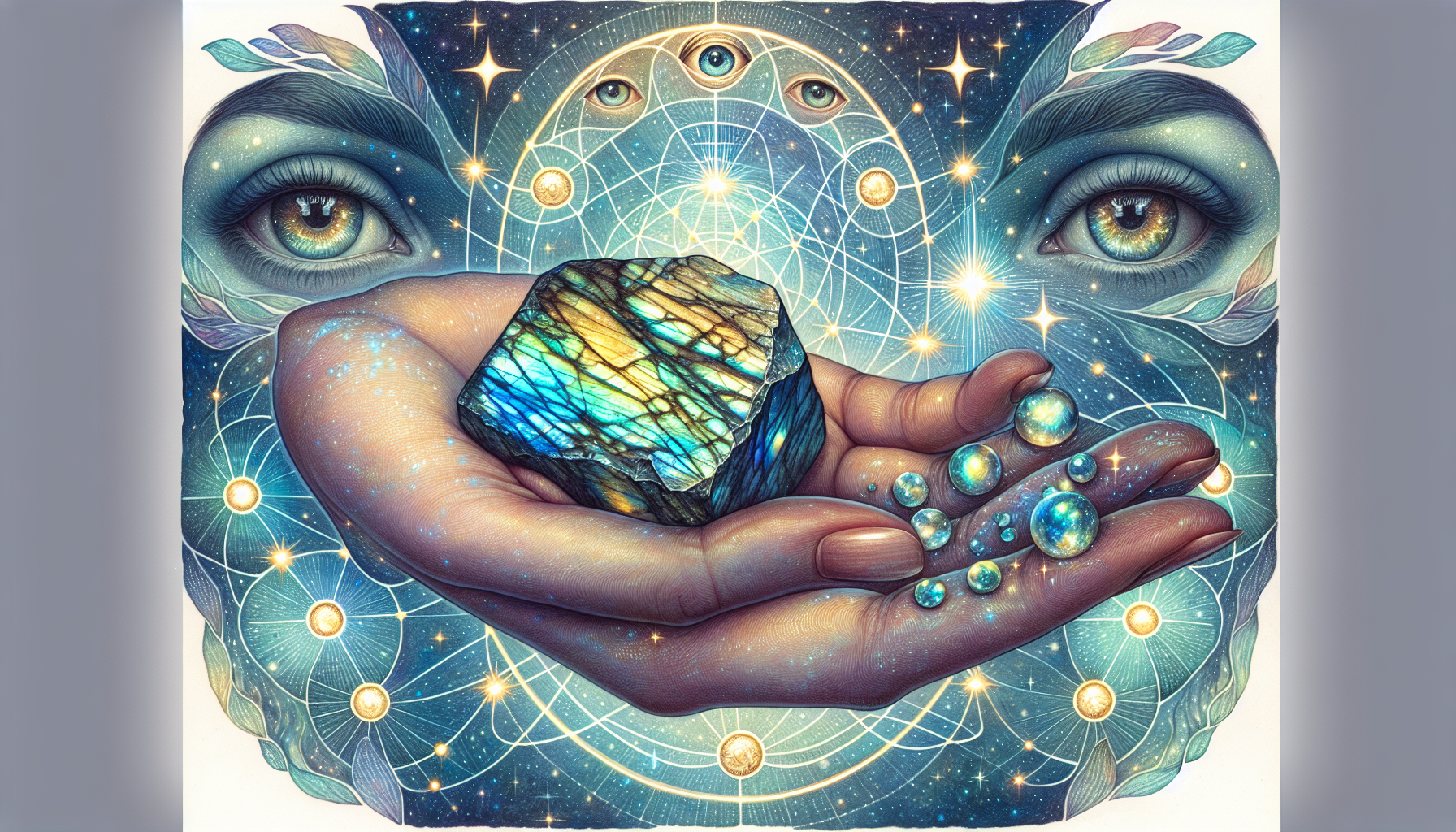 Labradorite symbolizing transformation