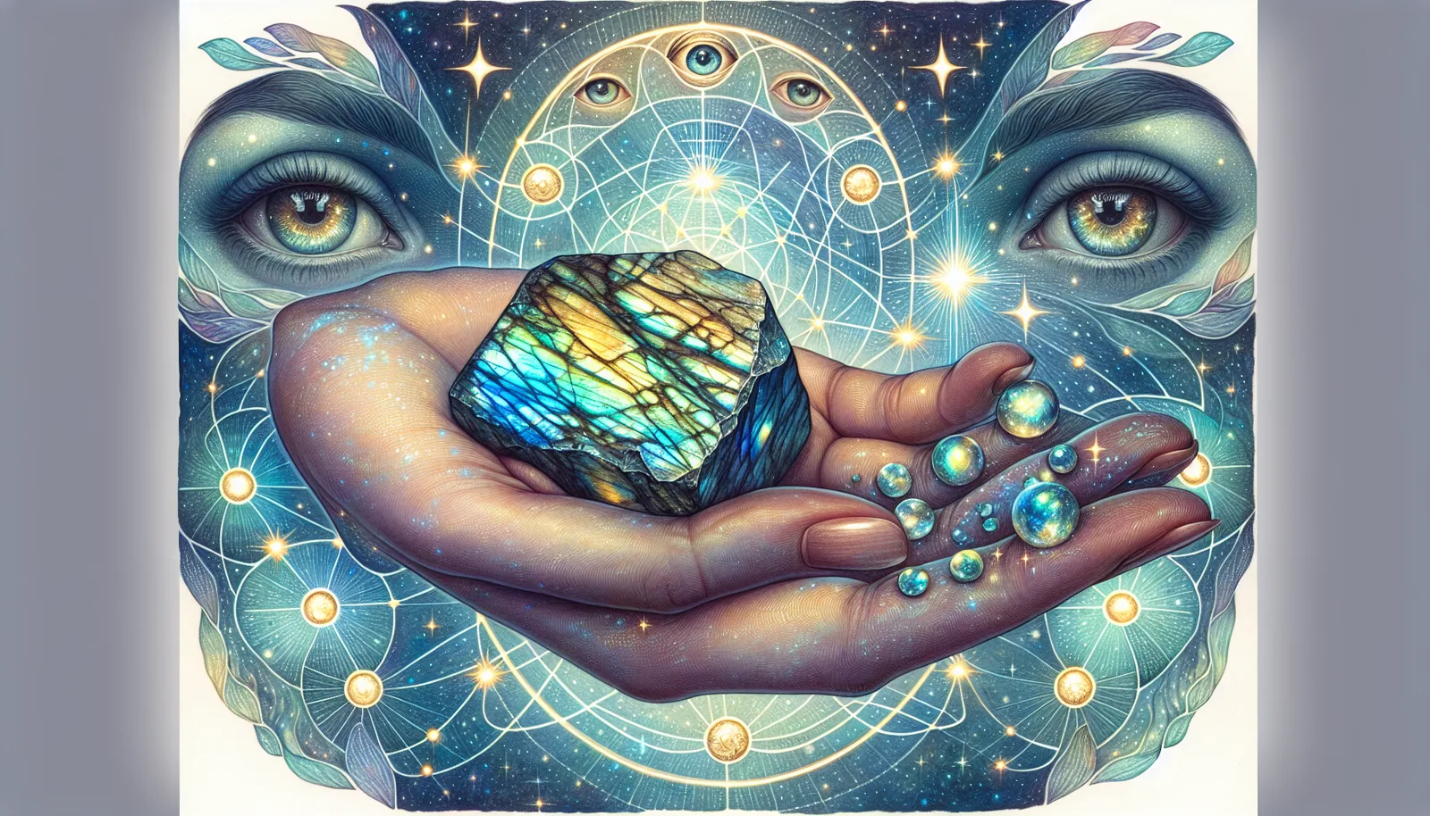 Labradorite symbolizing transformation