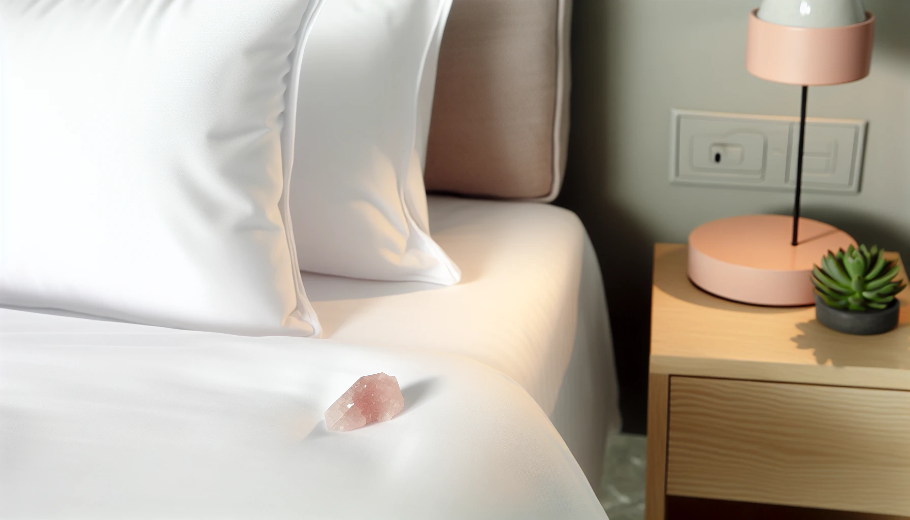 Optimal placement of rose quartz in bedroom