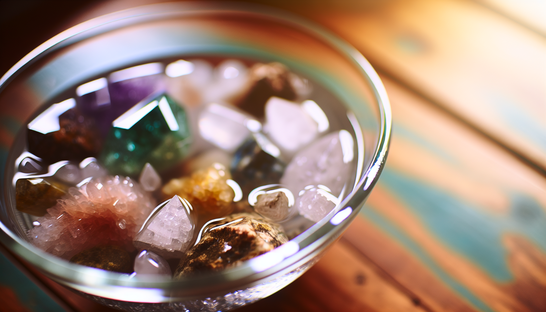 Crystals in saltwater soak